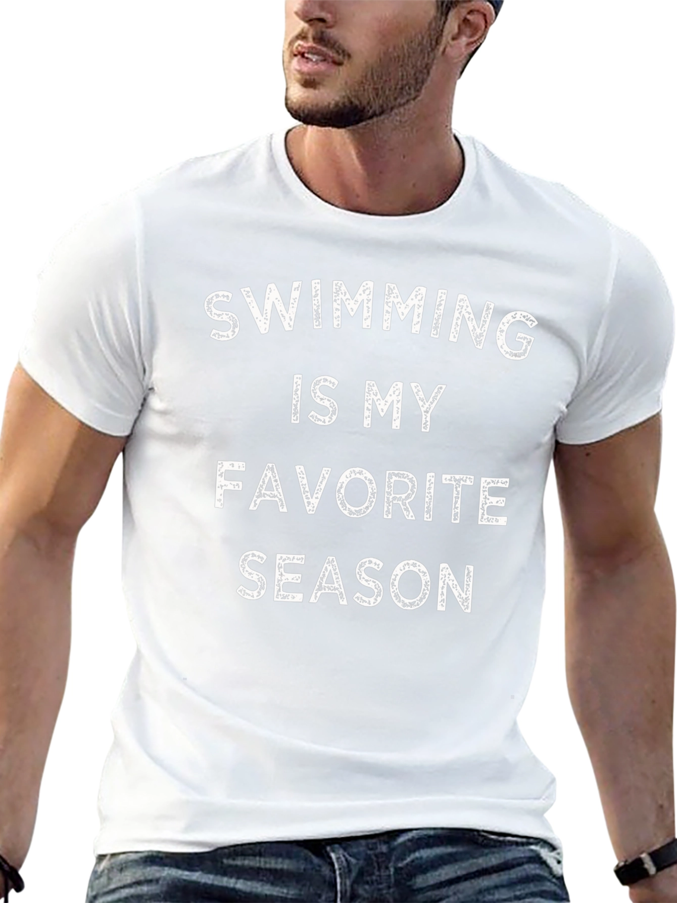 Swimming is My Favorite Season Black T-Shirt