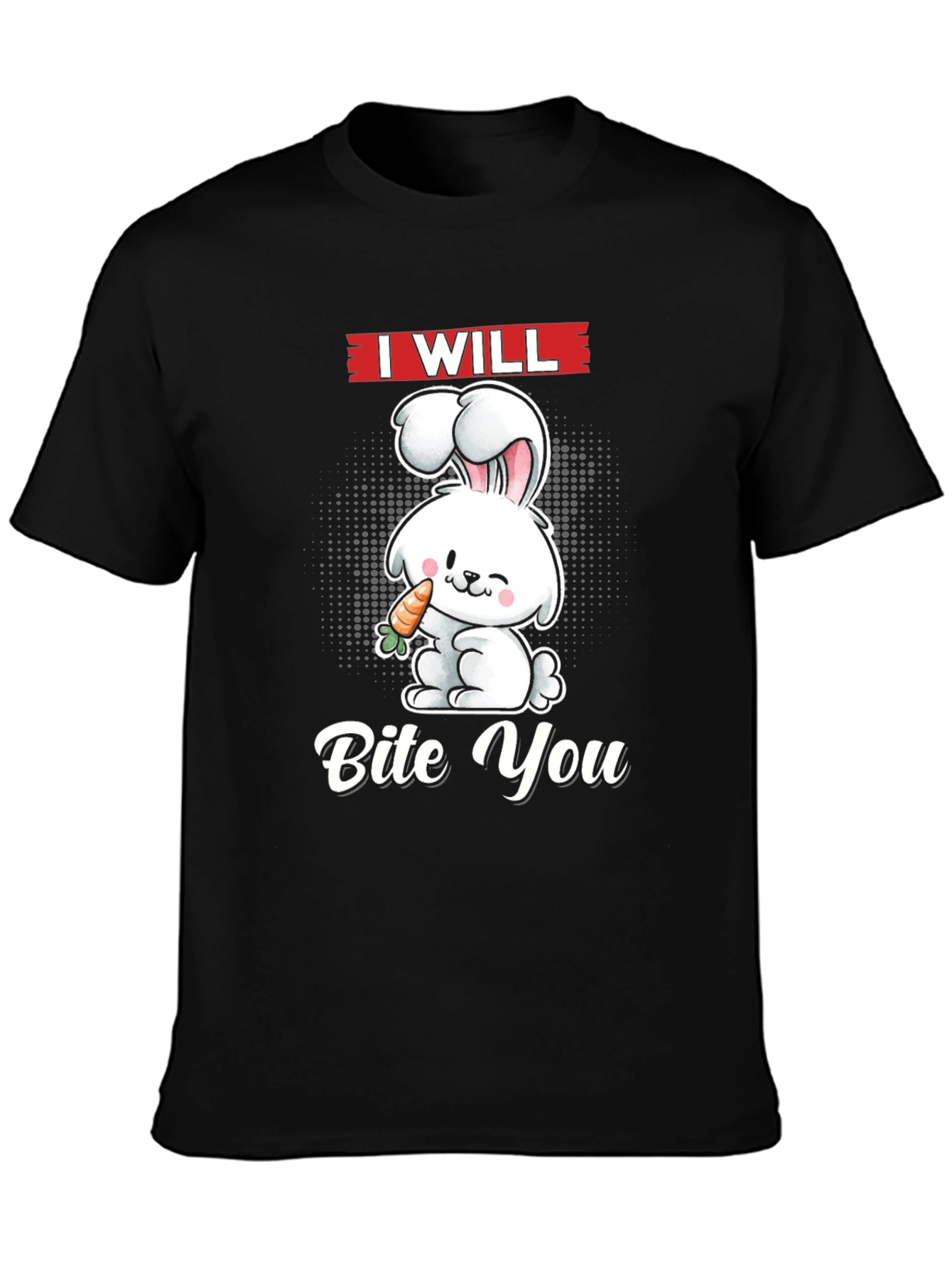 I Will Bite You Bunny Graphic Tee