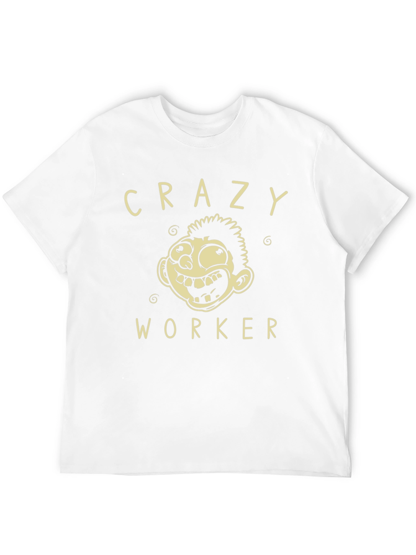 Crazy Worker Graphic Tee - Black