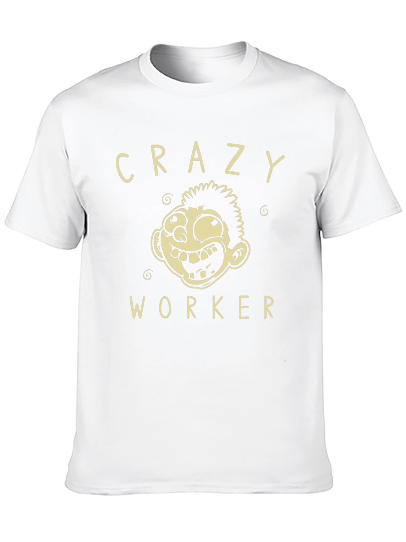 Crazy Worker Graphic Tee - Black