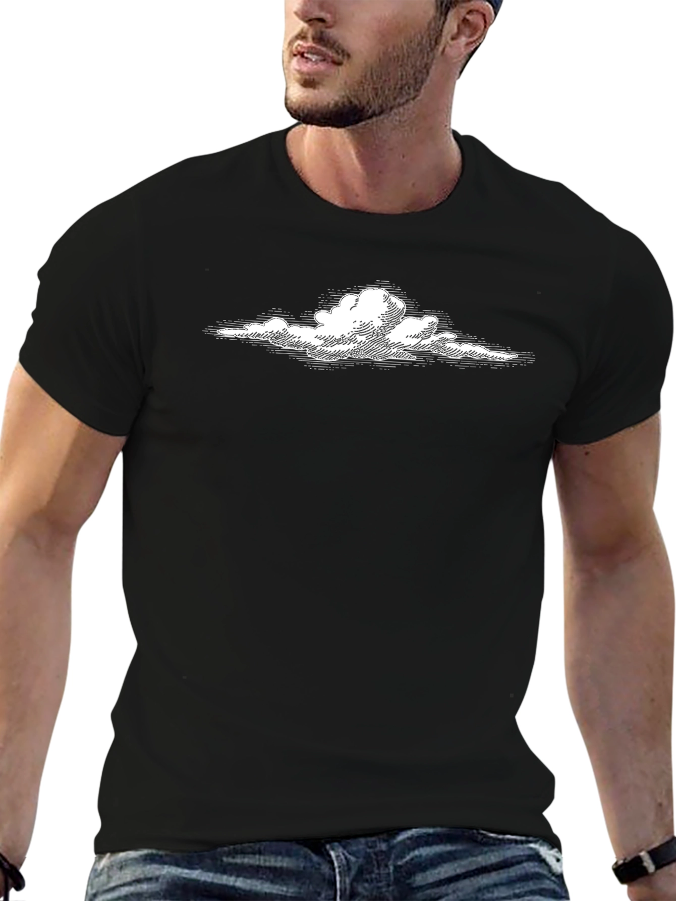 Cloud Graphic T-Shirt - Soft Cotton Blend