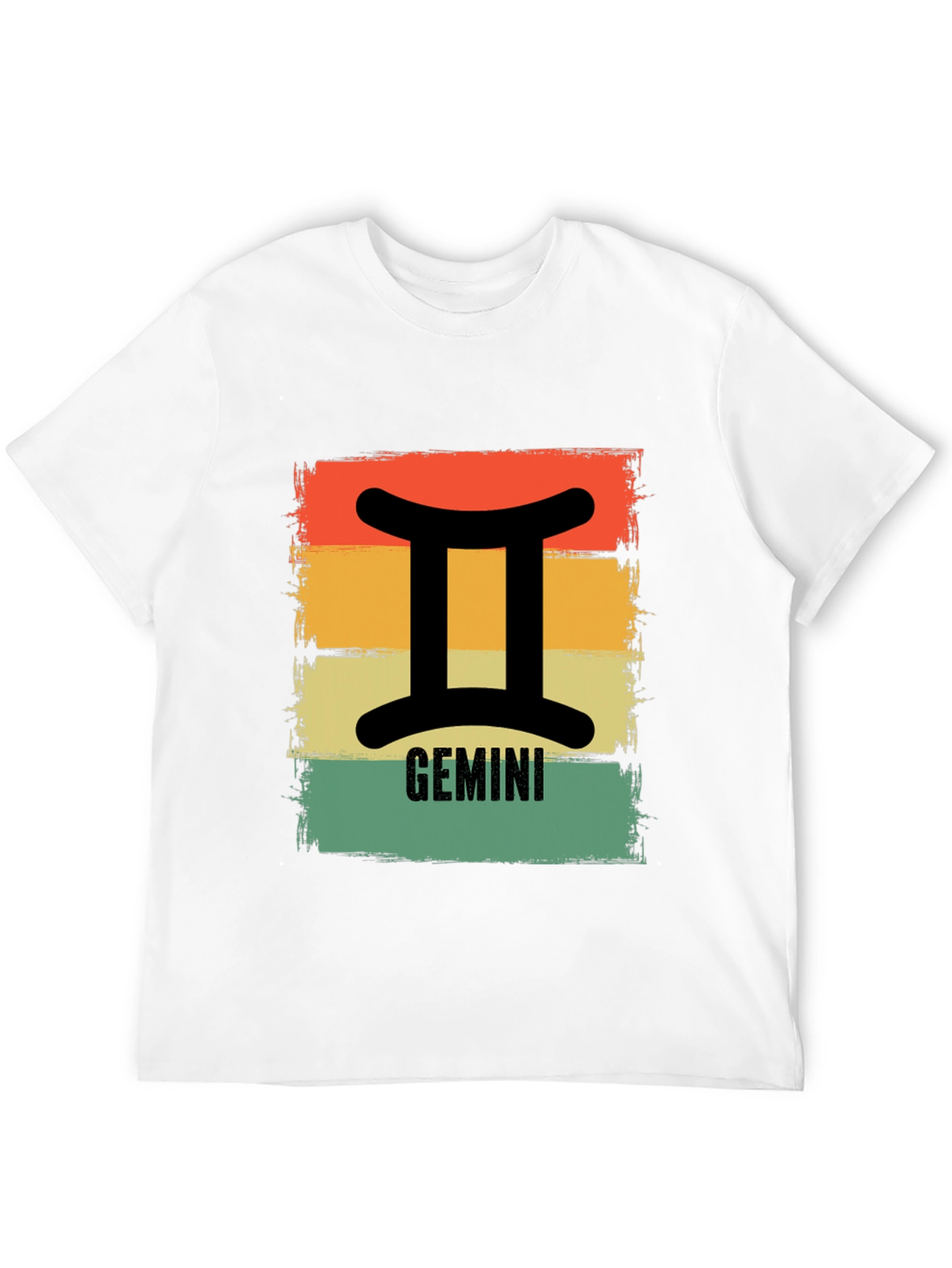 Gemini Zodiac T-Shirt Retro Style Sign Tee
