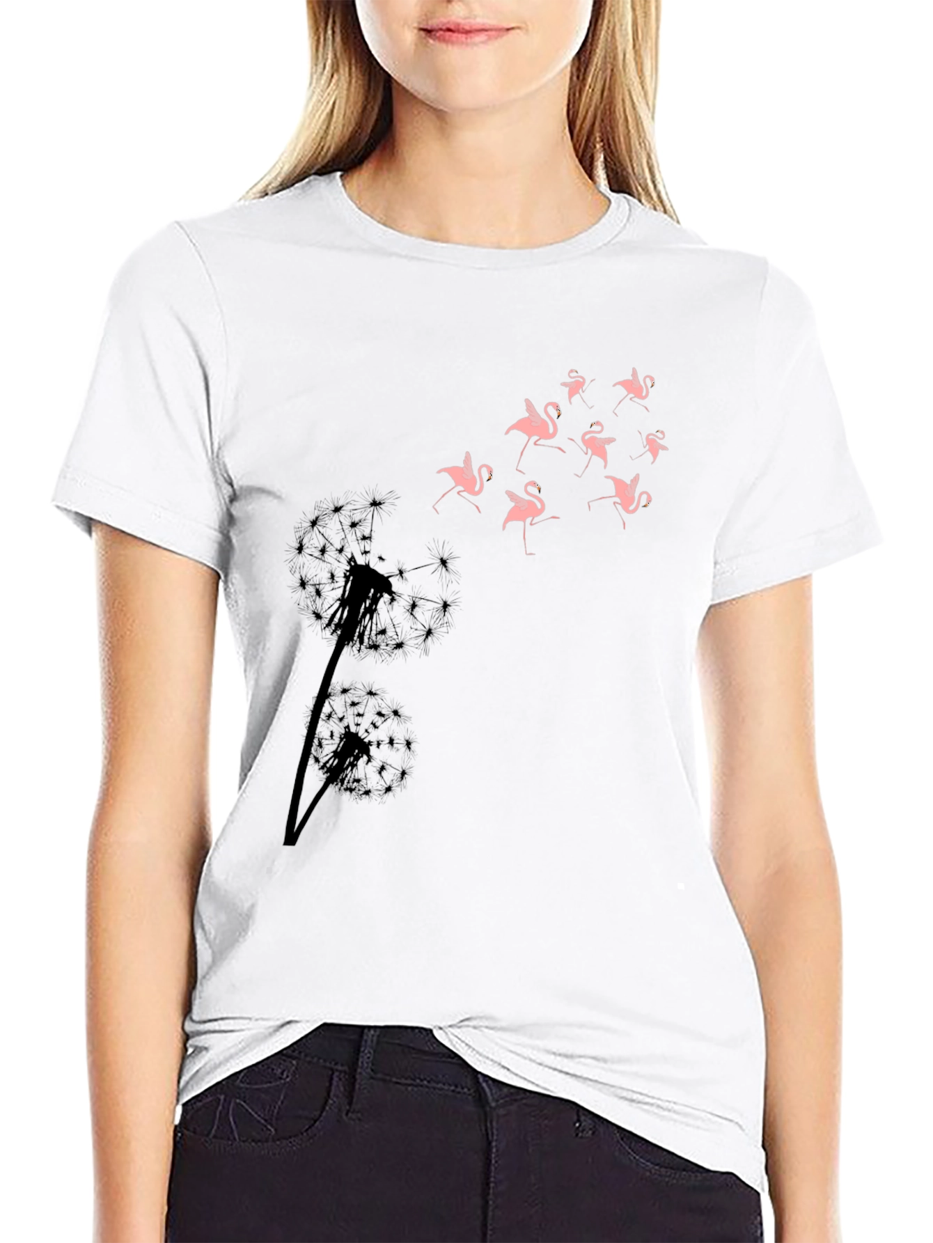 Dandelion Flamingo T-Shirt