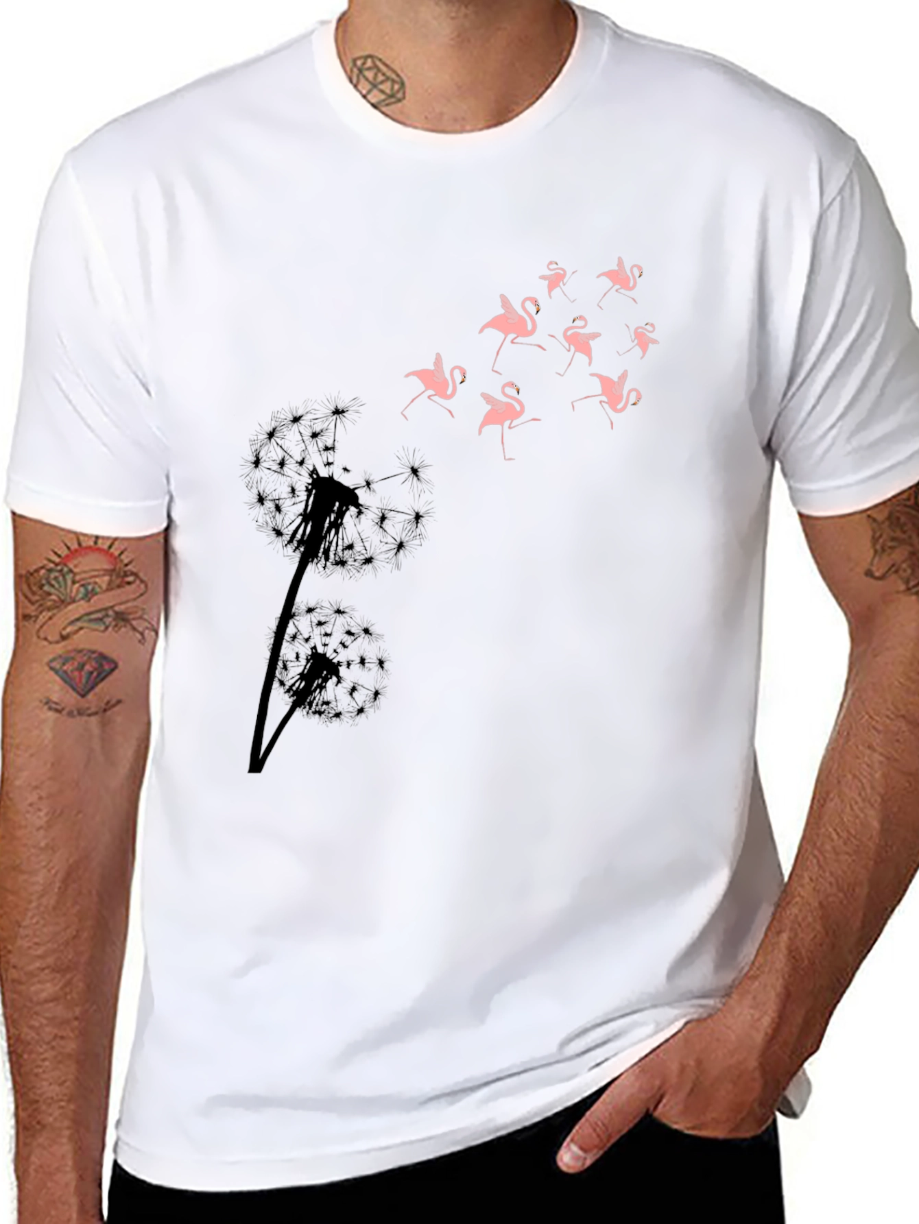 Dandelion Flamingo T-Shirt
