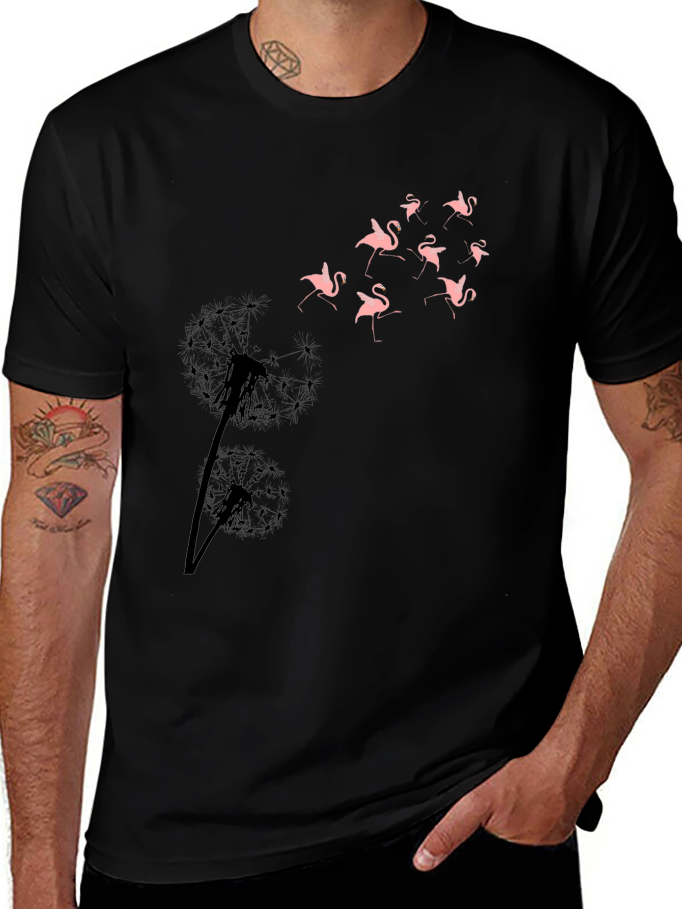 Dandelion Flamingo T-Shirt