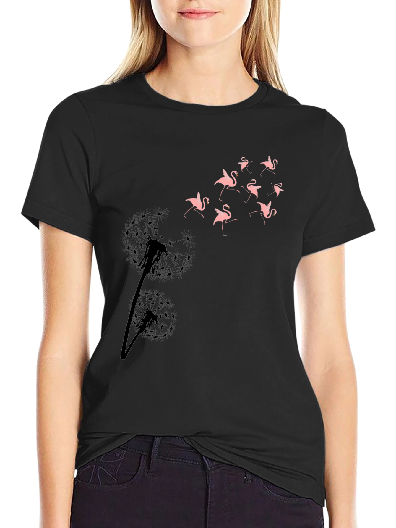 Dandelion Flamingo T-Shirt