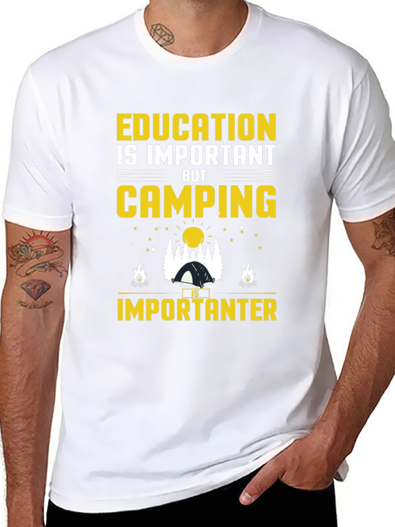 Camping is Importanter Graphic T-Shirt