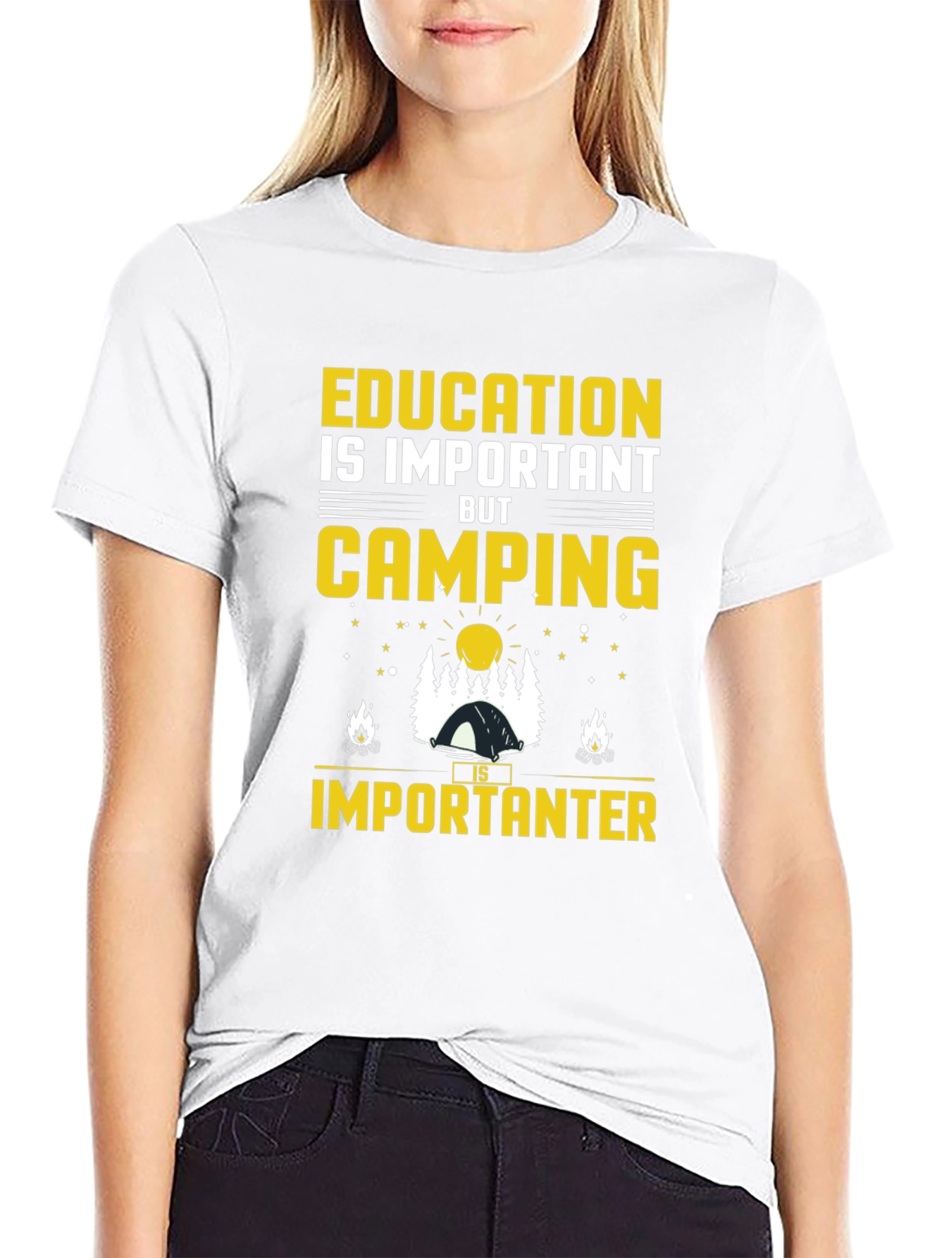Camping is Importanter Graphic T-Shirt