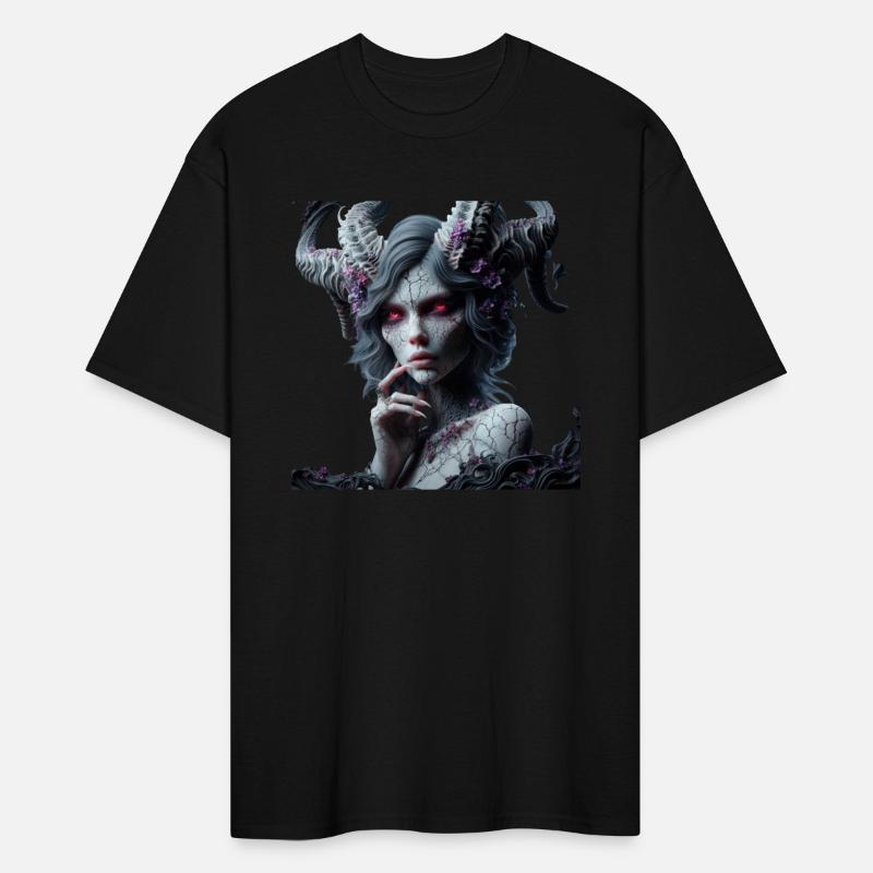 Dark Demon Woman with Horns Art