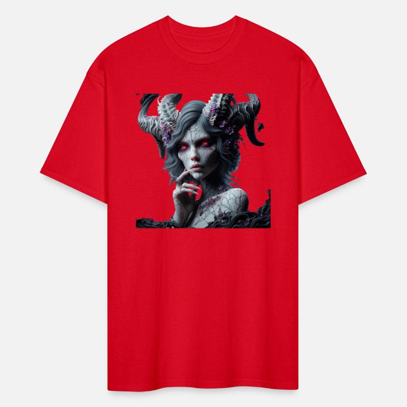 Dark Demon Woman with Horns Art