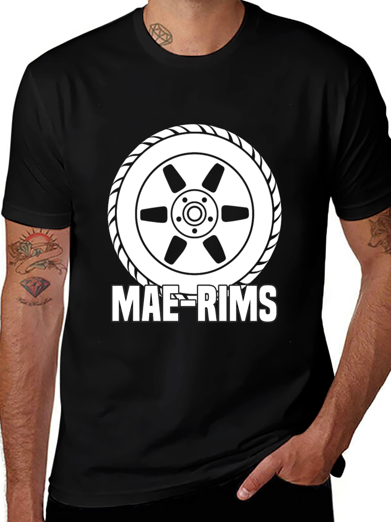 MAE-RIMS Graphic Black T-Shirt