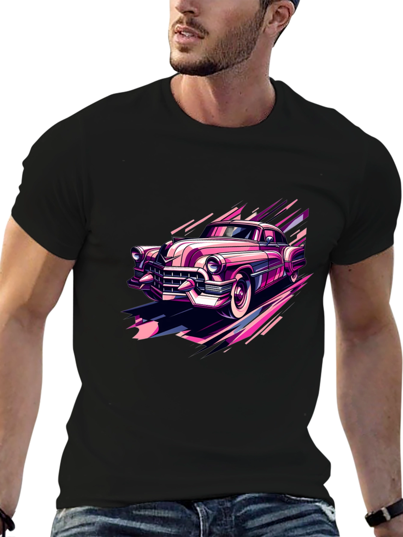 Retro Car Graphic Tee - Classic Style