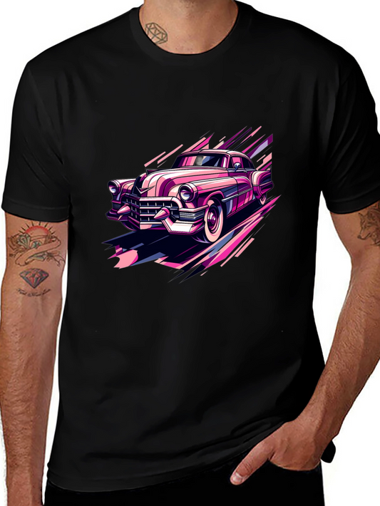 Retro Car Graphic Tee - Classic Style