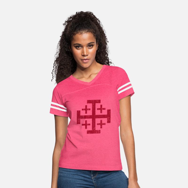 Distressed Jerusalem Cross Knights Templar