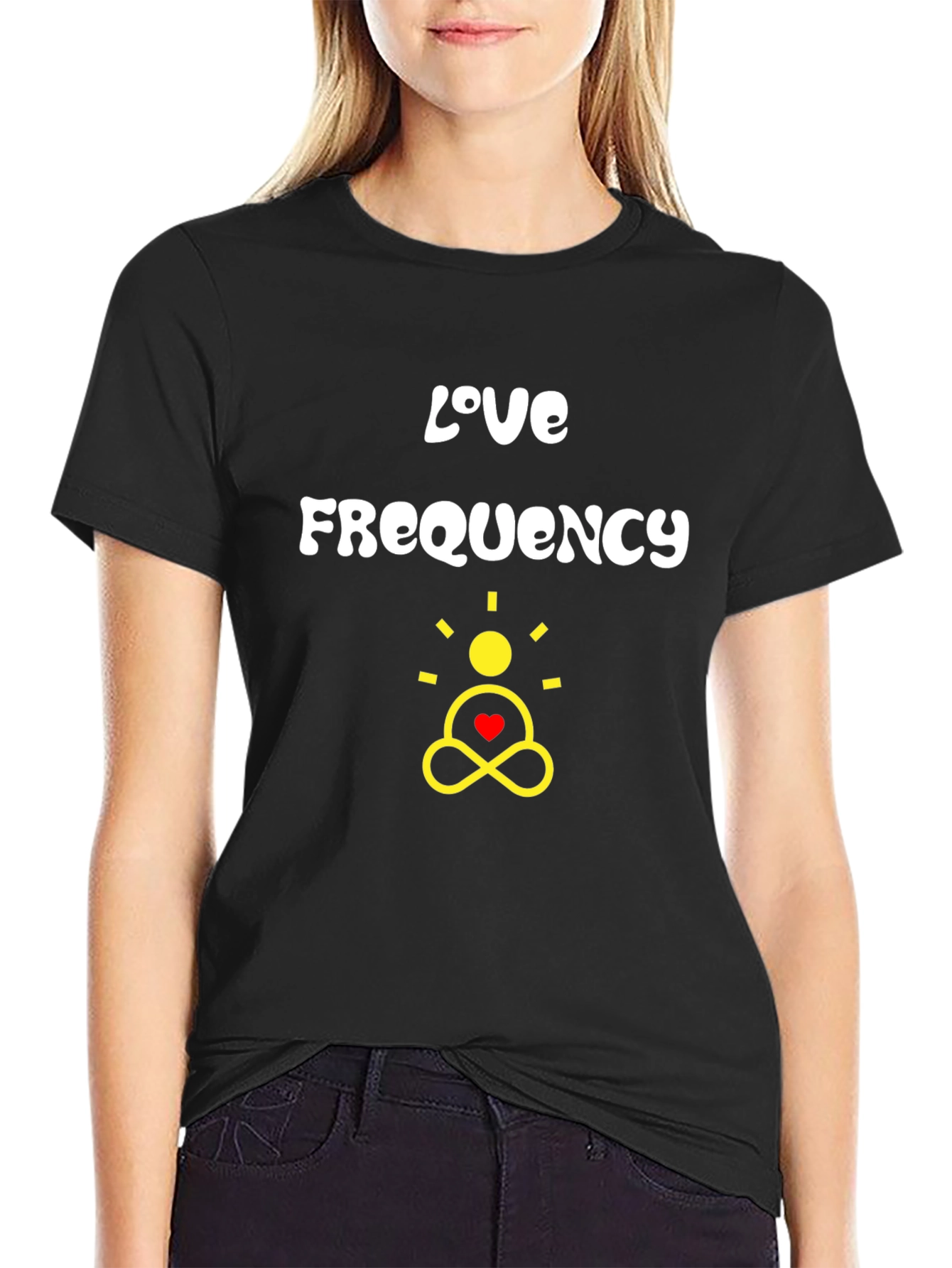 Love Frequency Graphic Tee - Black