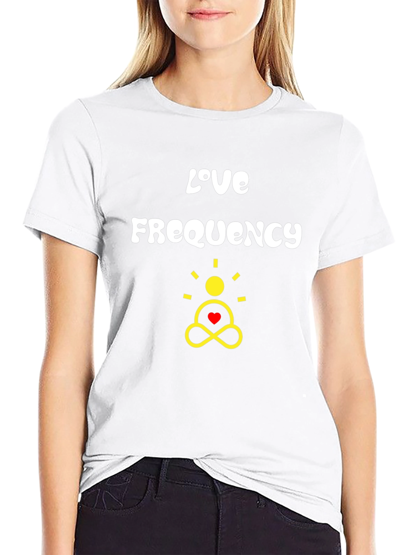 Love Frequency Graphic Tee - Black