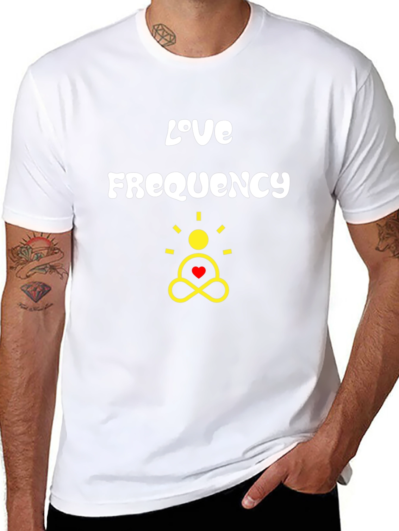 Love Frequency Graphic Tee - Black
