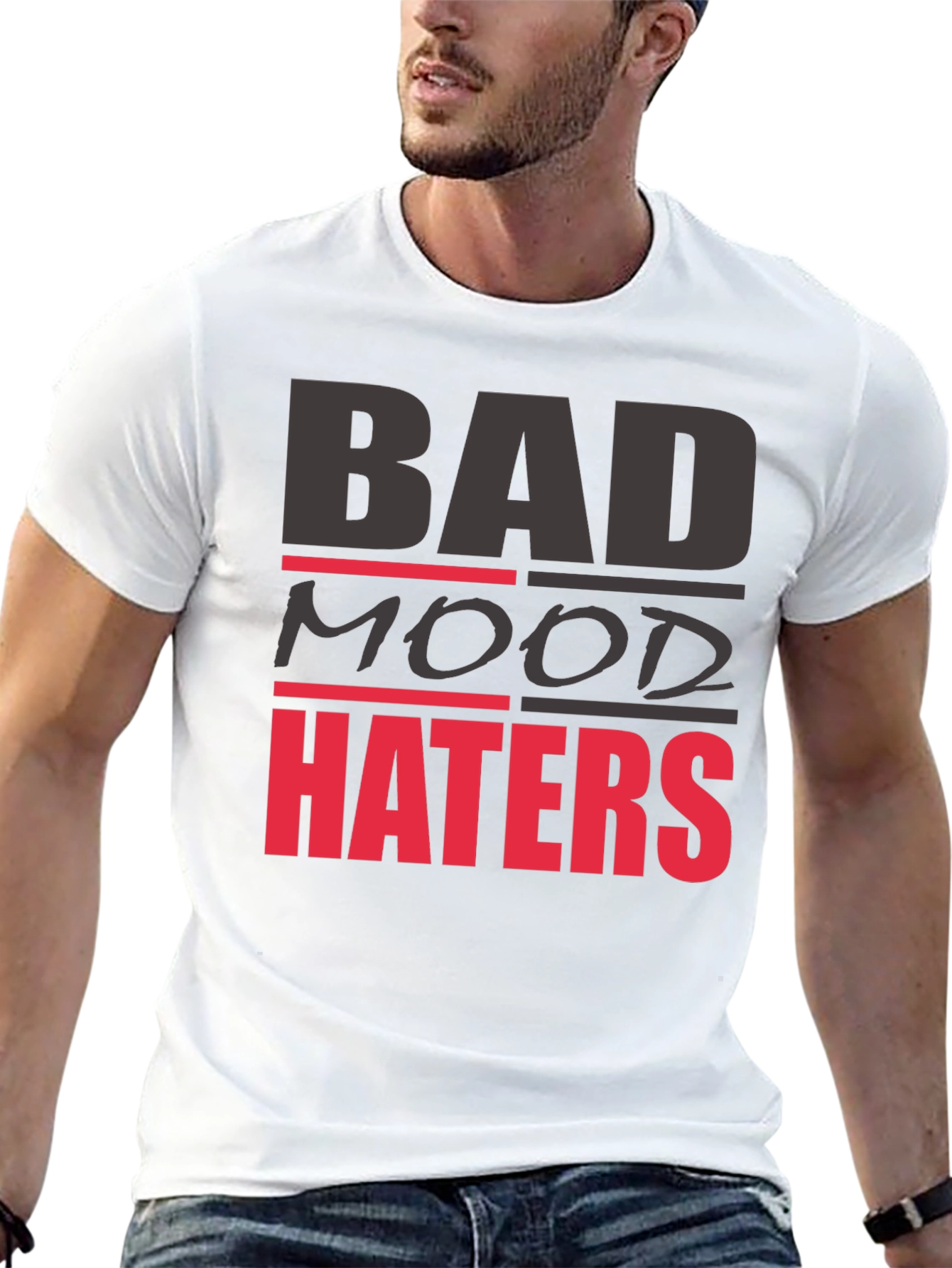 Bad Mood Haters Graphic Tee - Black T-Shirt