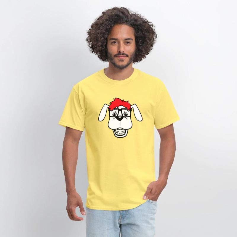 Dog Nerd Horn-Rimmed Glasses Geek Braces Smart Fun