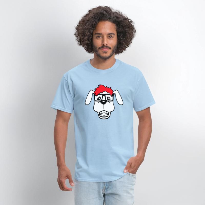 Dog Nerd Horn-Rimmed Glasses Geek Braces Smart Fun