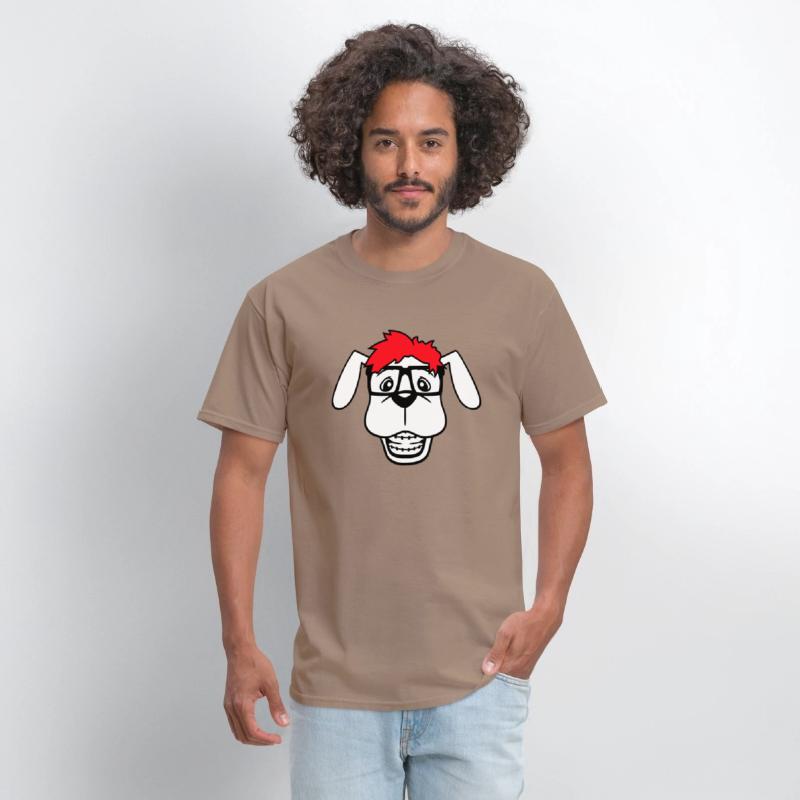 Dog Nerd Horn-Rimmed Glasses Geek Braces Smart Fun