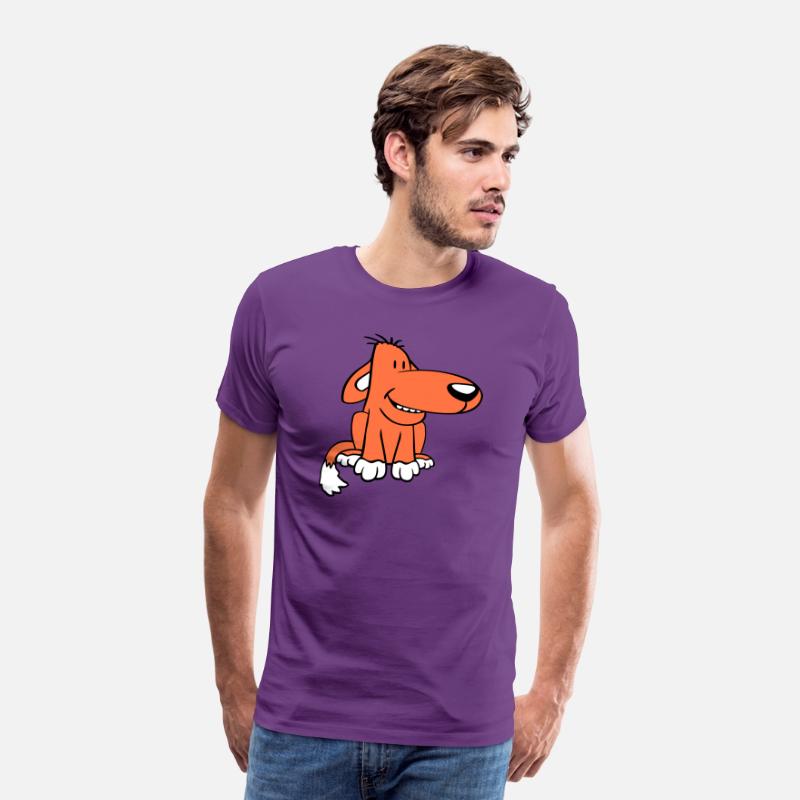 Dog Sitting Cute Funny Happy Comic Pet Fun Cartoon