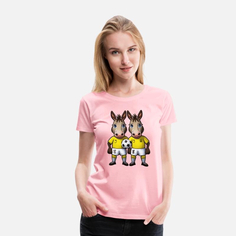 Donkeys playing football soccer cute donkey ball