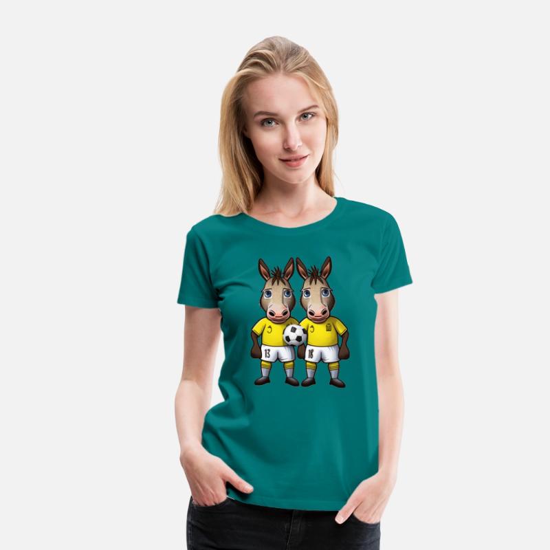 Donkeys playing football soccer cute donkey ball