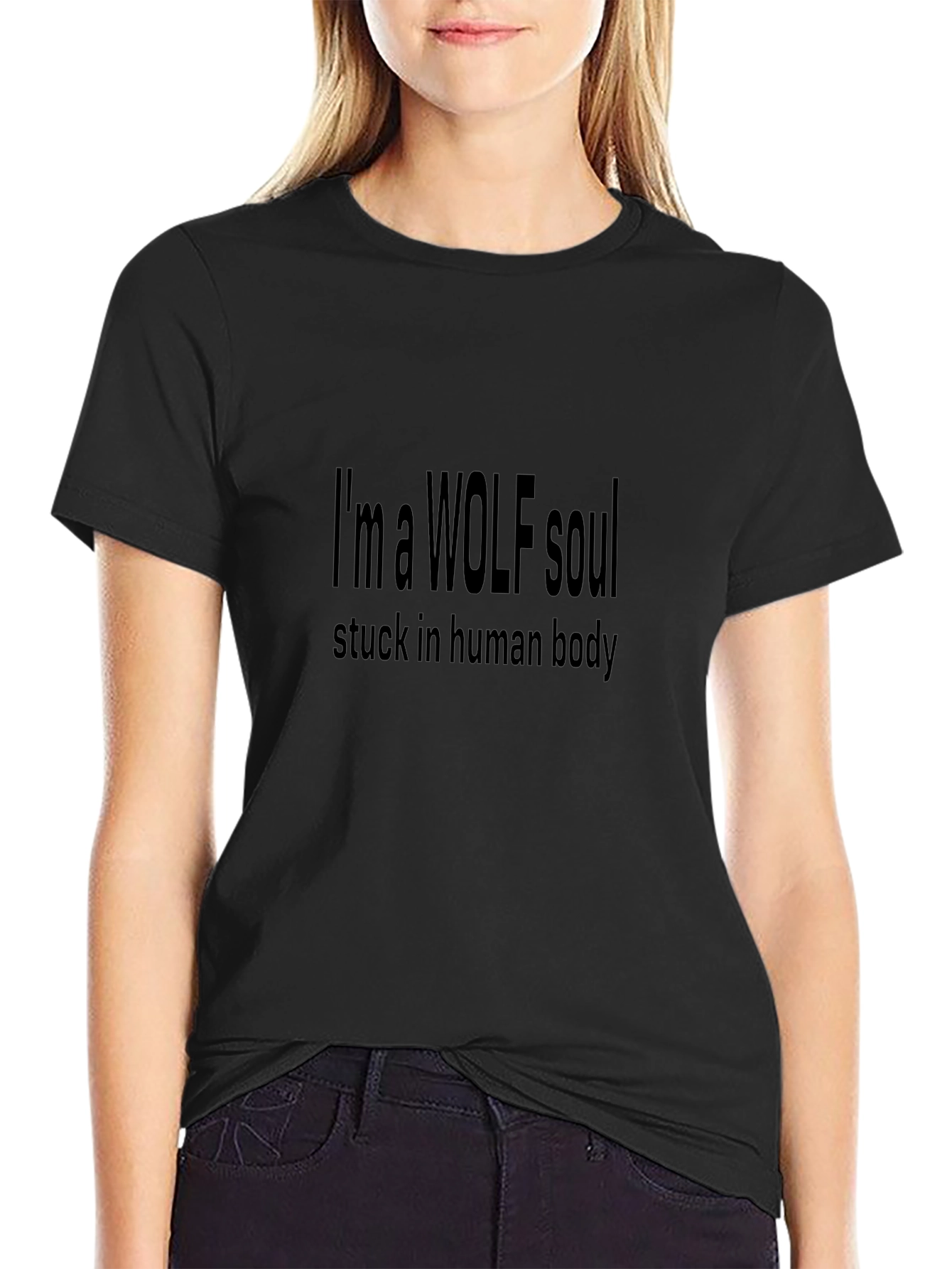 Wolf Soul Graphic Tee - Black
