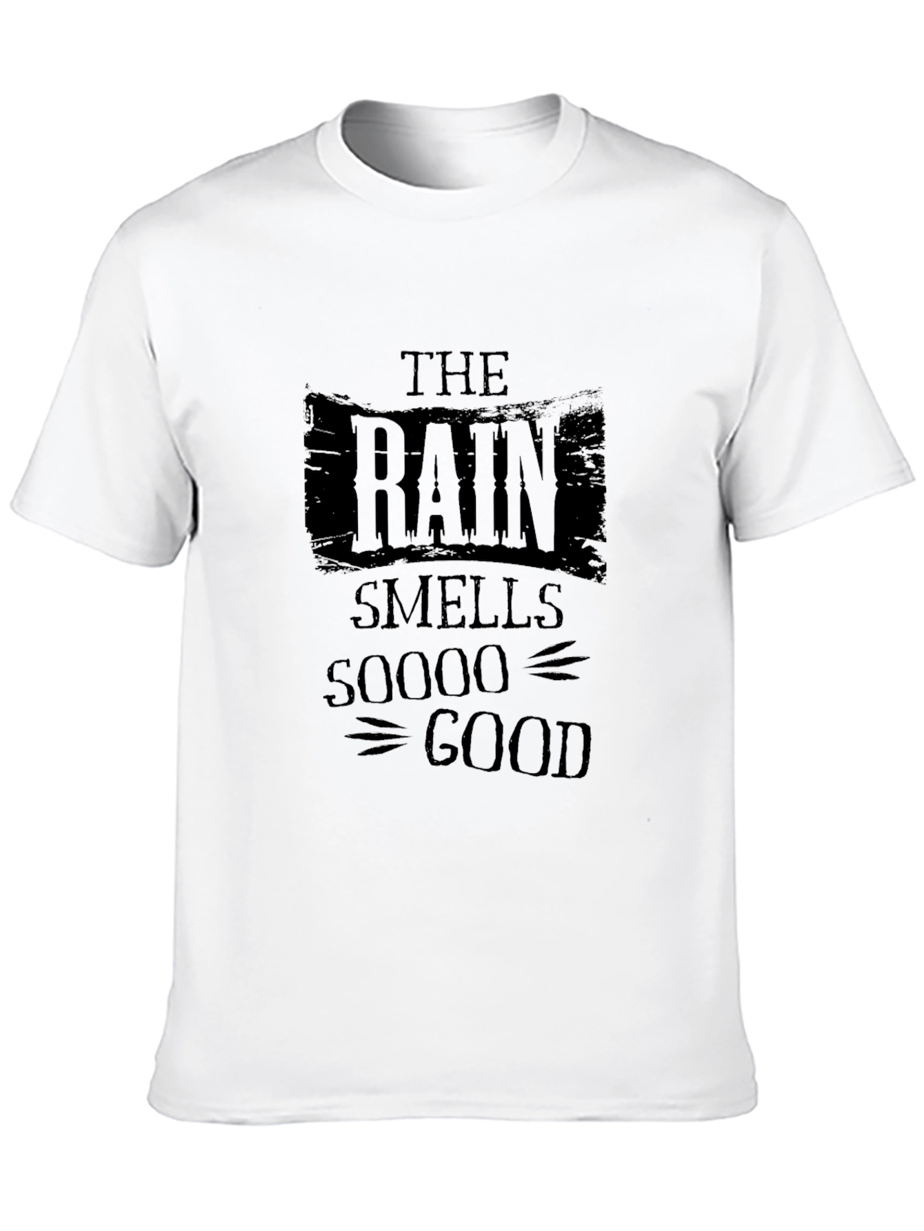 The Rain Smells Soooo Good Black T-Shirt
