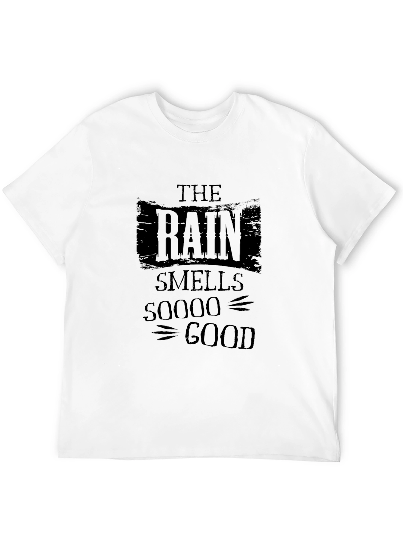 The Rain Smells Soooo Good Black T-Shirt
