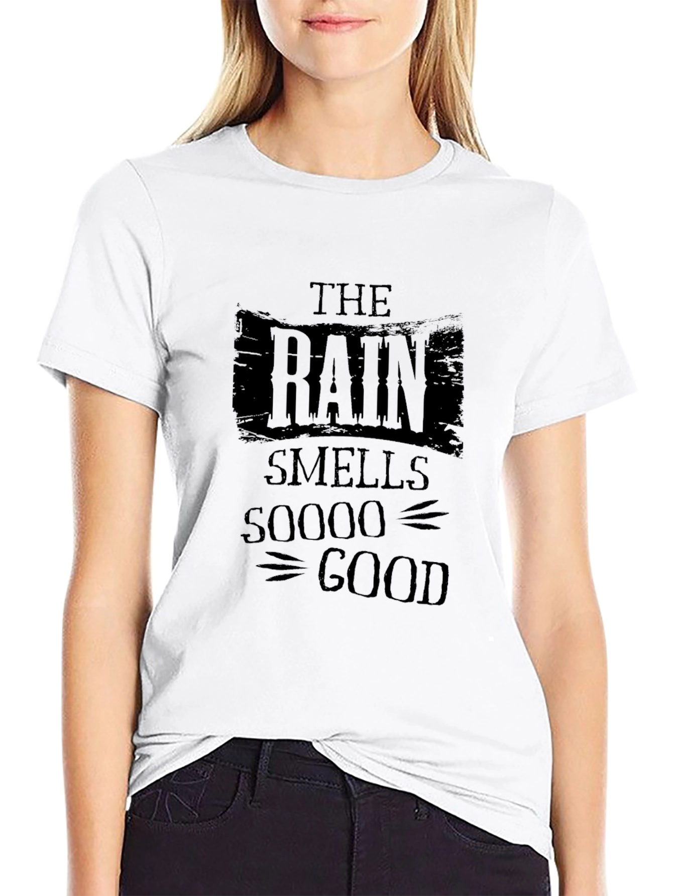 The Rain Smells Soooo Good Black T-Shirt