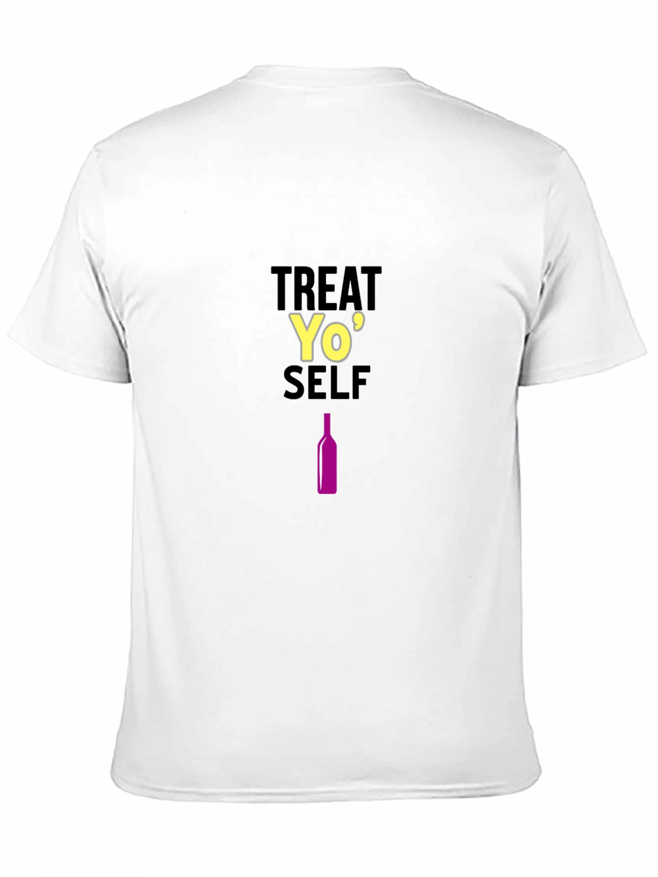 Treat Yo Self Graphic T-Shirt - Black Cotton Tee