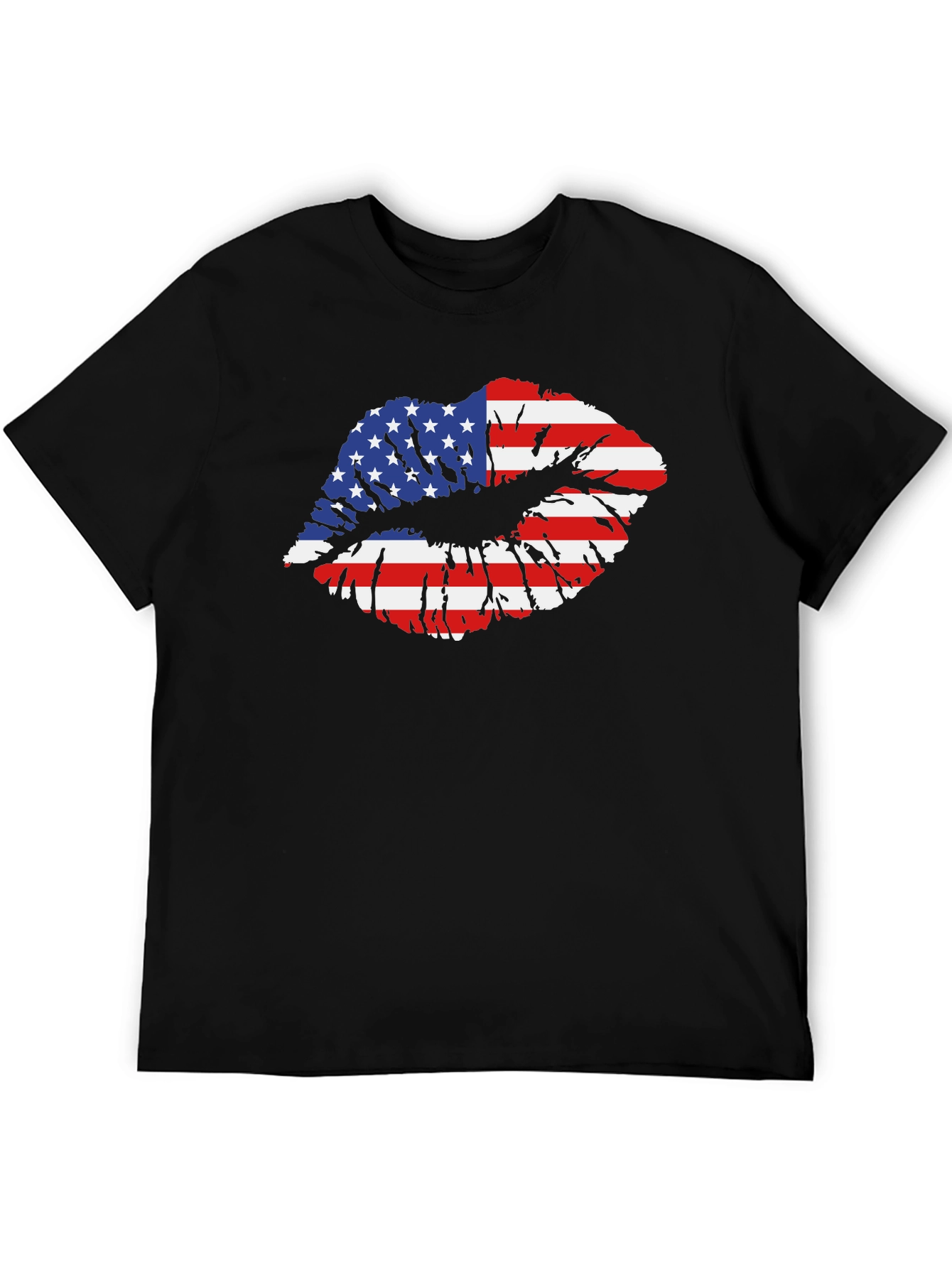 USA Flag Lips T-Shirt