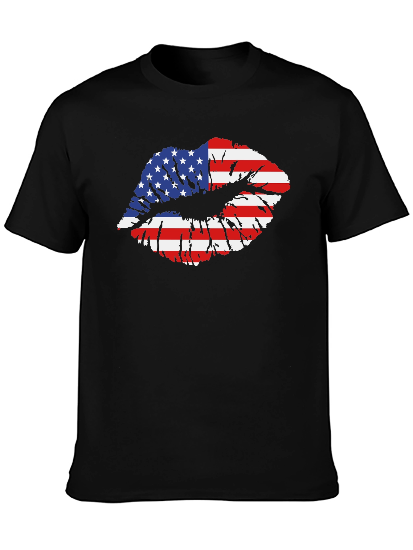 USA Flag Lips T-Shirt