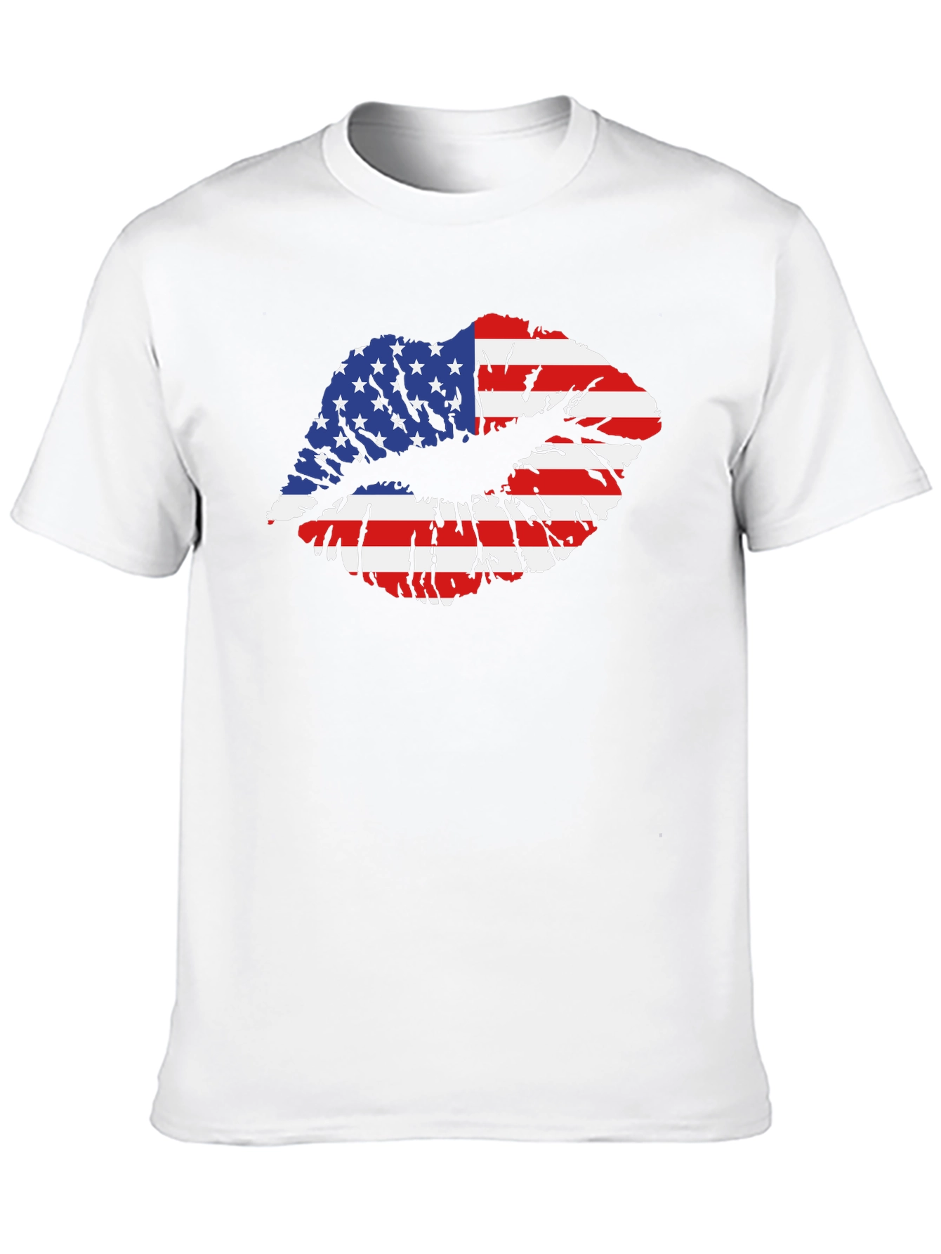 USA Flag Lips T-Shirt