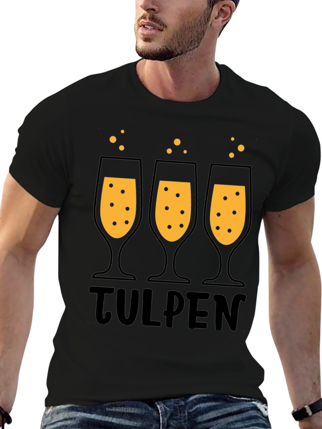 Tulpen Beer Glass T-Shirt - Party Ready
