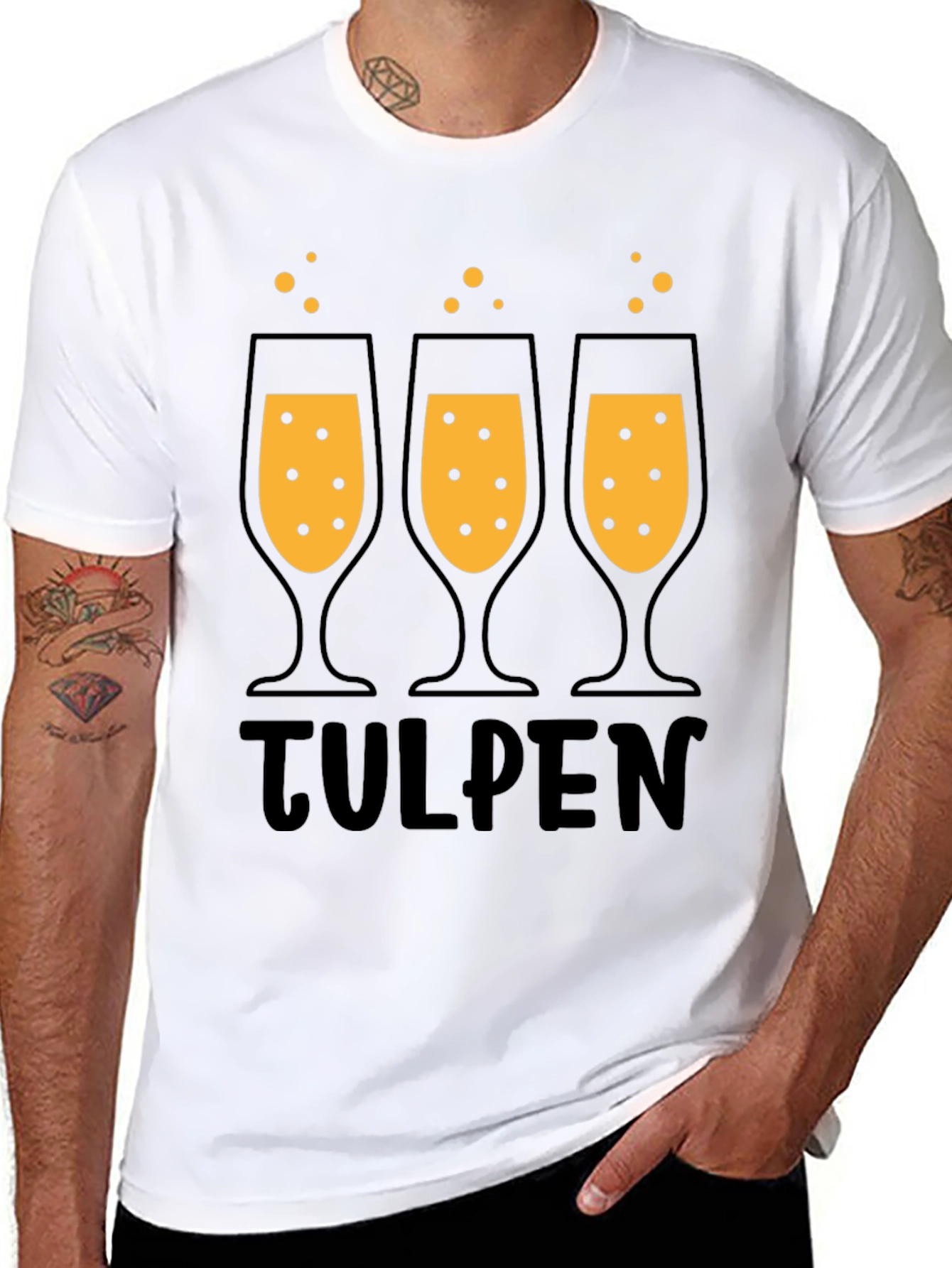 Tulpen Beer Glass T-Shirt - Party Ready