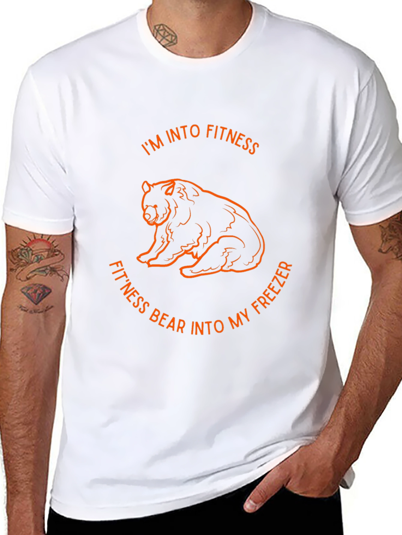 Fitness Bear T-Shirt - Funny Workout Gym Tee