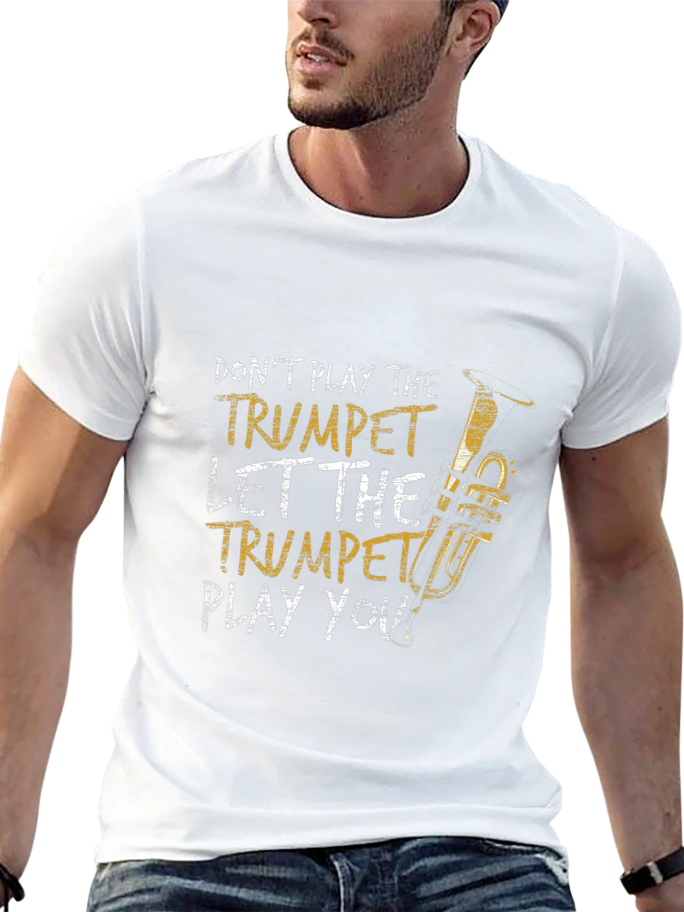 Trumpet Player Graphic T-Shirt - Music Lover Tee