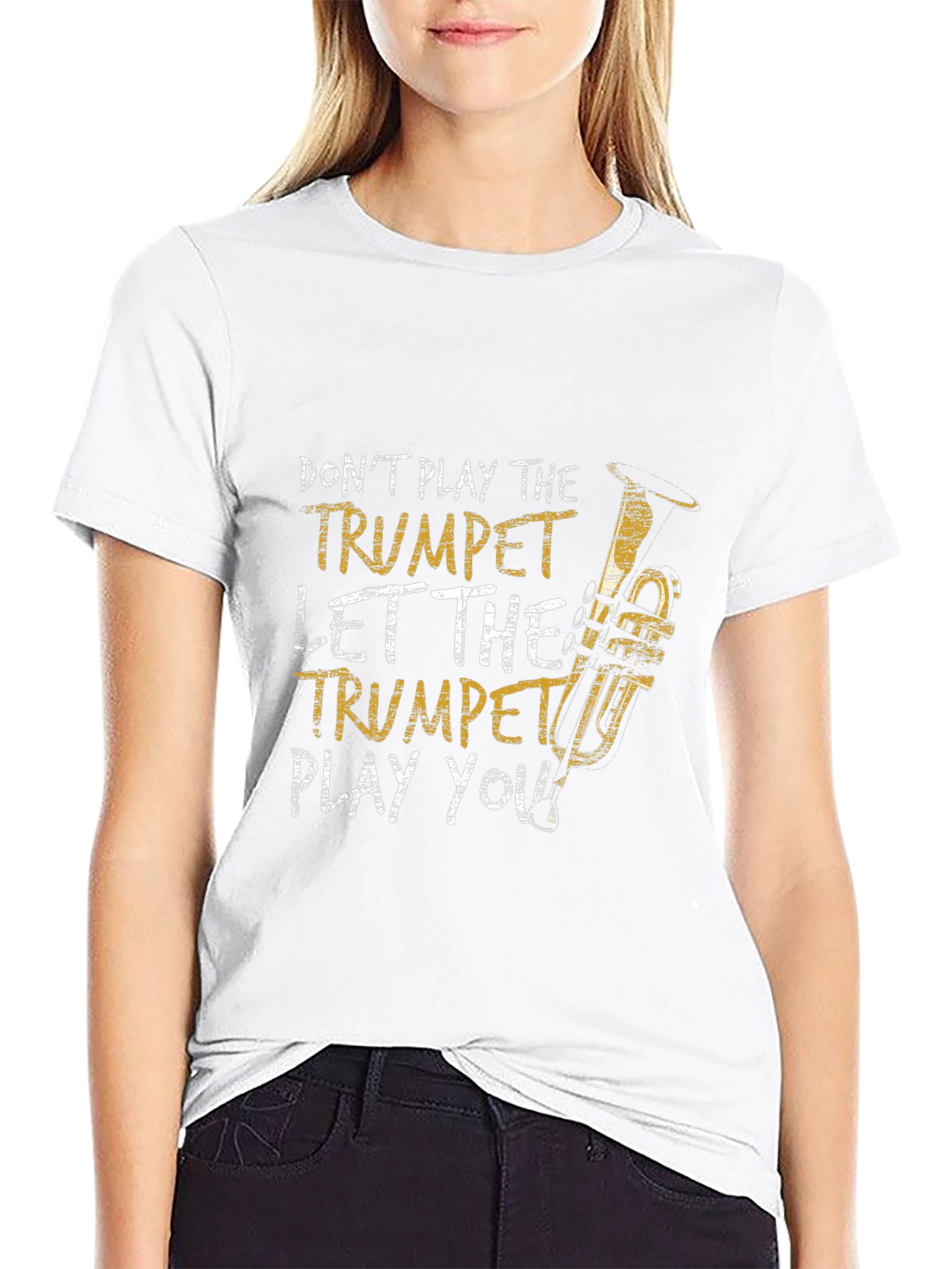 Trumpet Player Graphic T-Shirt - Music Lover Tee