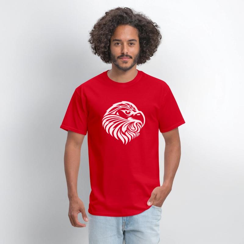 Eagle Head In Tattoo Cartoon Style
