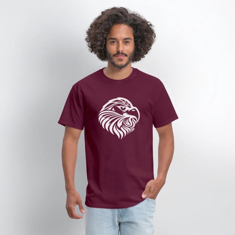 Eagle Head In Tattoo Cartoon Style