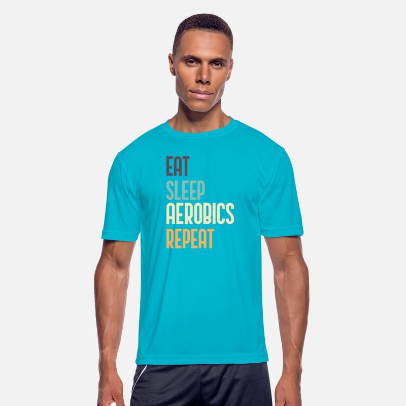 Eat Sleep Aerobics Repeat Funny