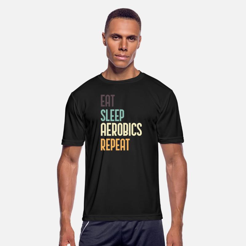 Eat Sleep Aerobics Repeat Funny