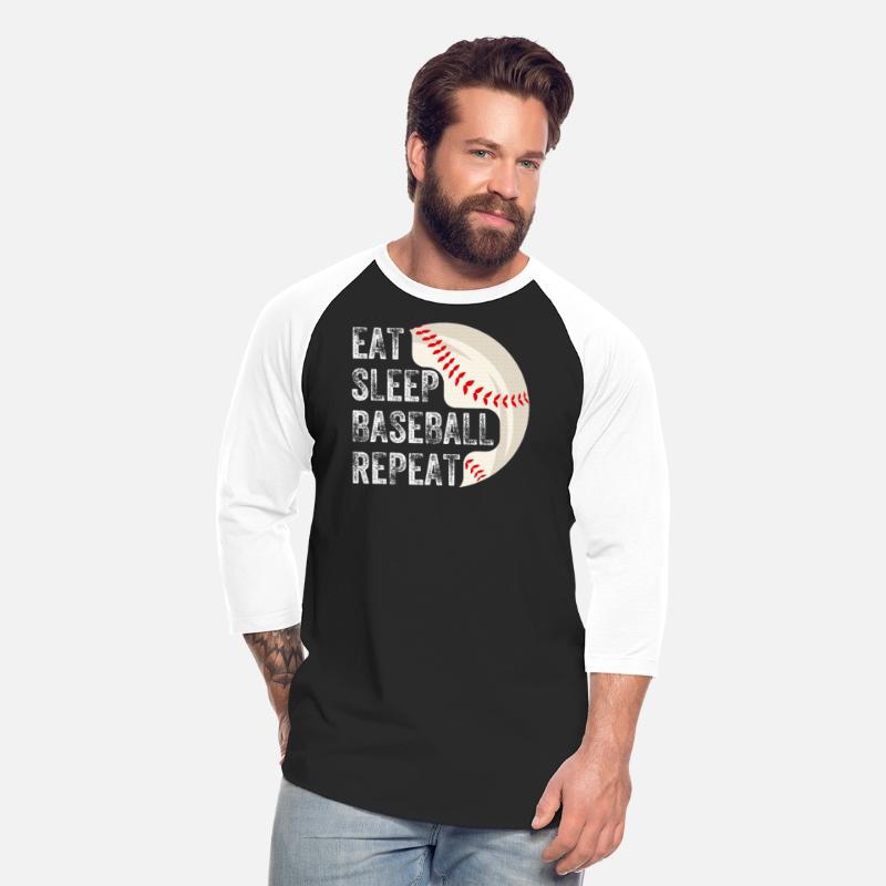 EAT SLEEP BASEBALL REPEAT Baseball Player Baseball