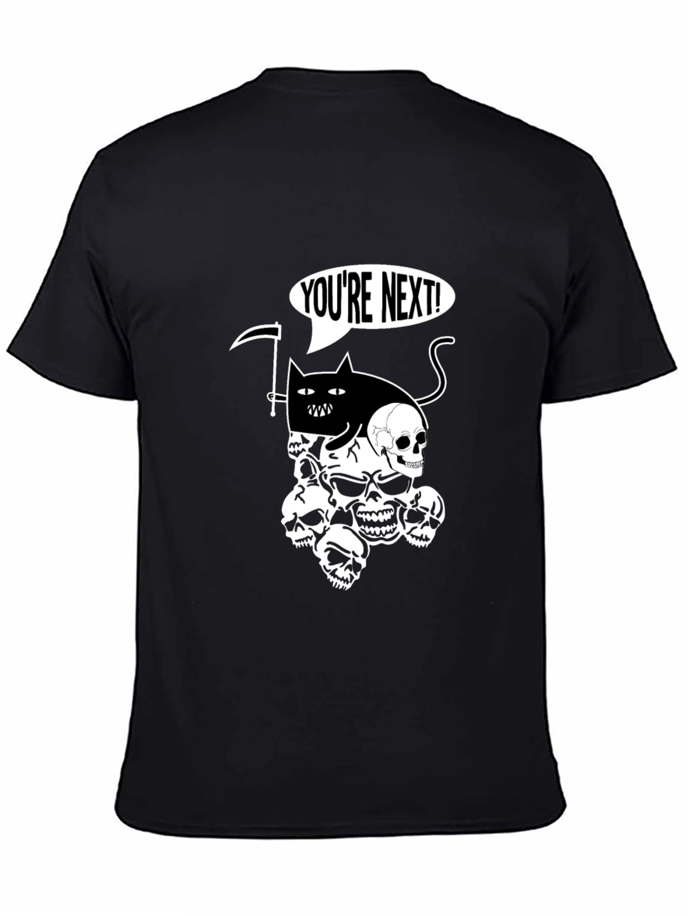 Grim Reaper Cat T-Shirt - Youre Next!