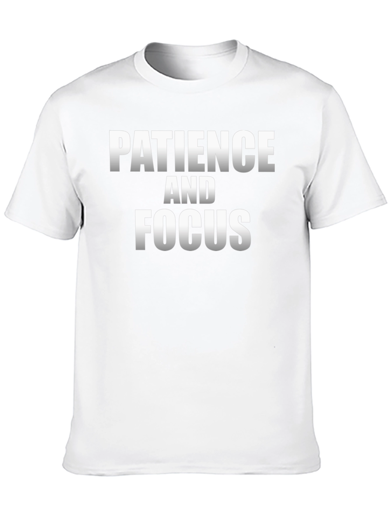Patience and Focus Graphic T-Shirt - Motivational Black Tee