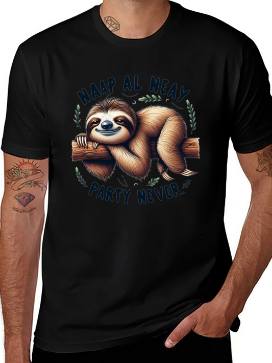 Sloth Party T-Shirt - Never Maap Al Neat