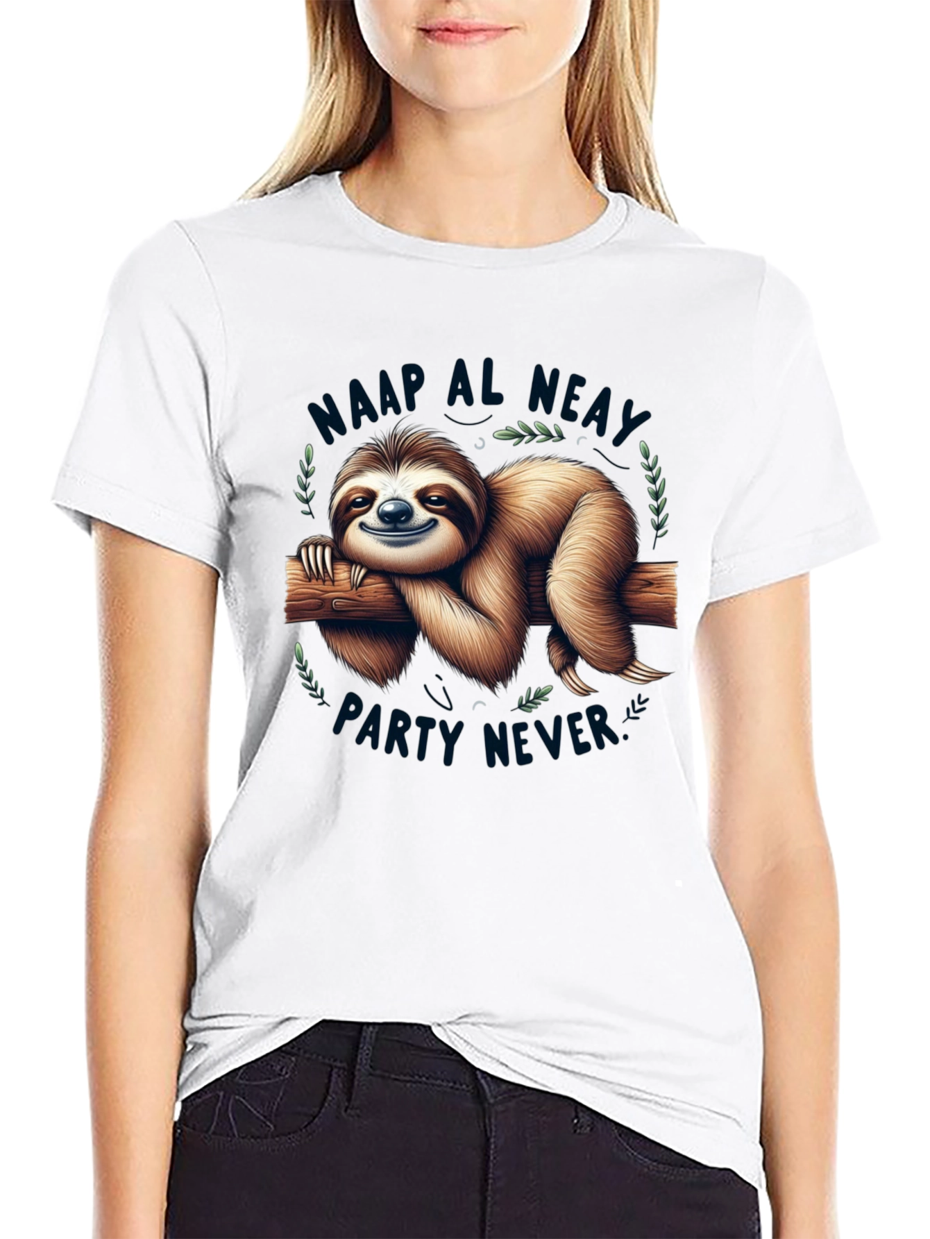 Sloth Party T-Shirt - Never Maap Al Neat